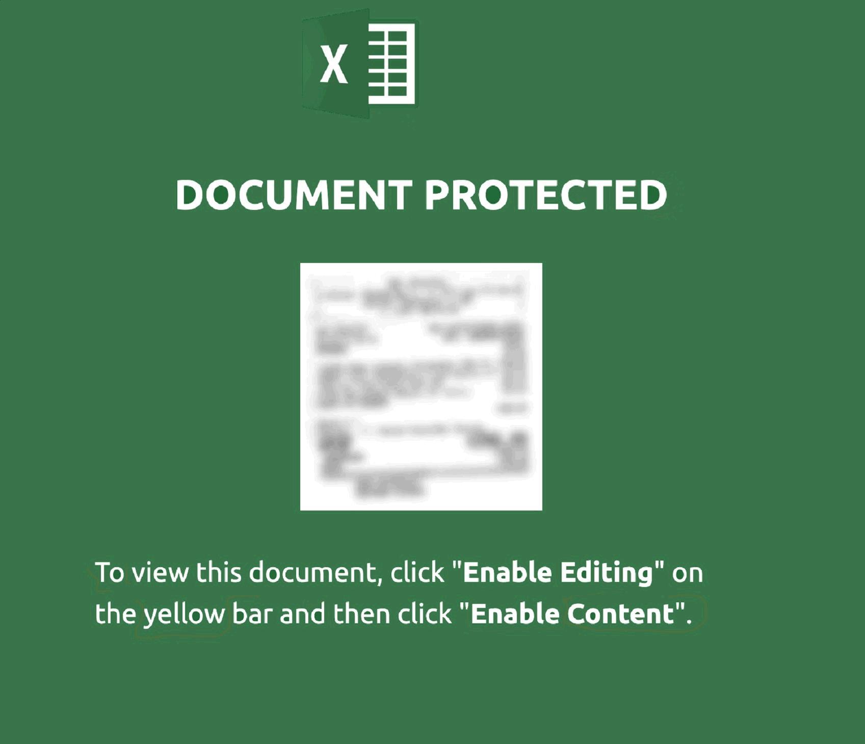 microsoft excel protected document lure