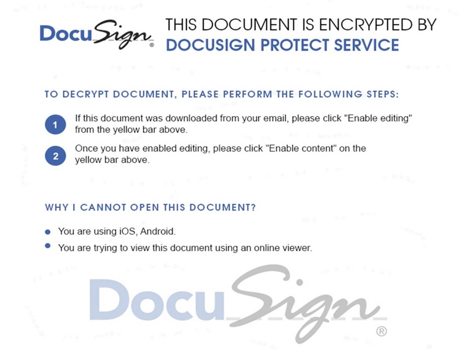 docusign protect lure