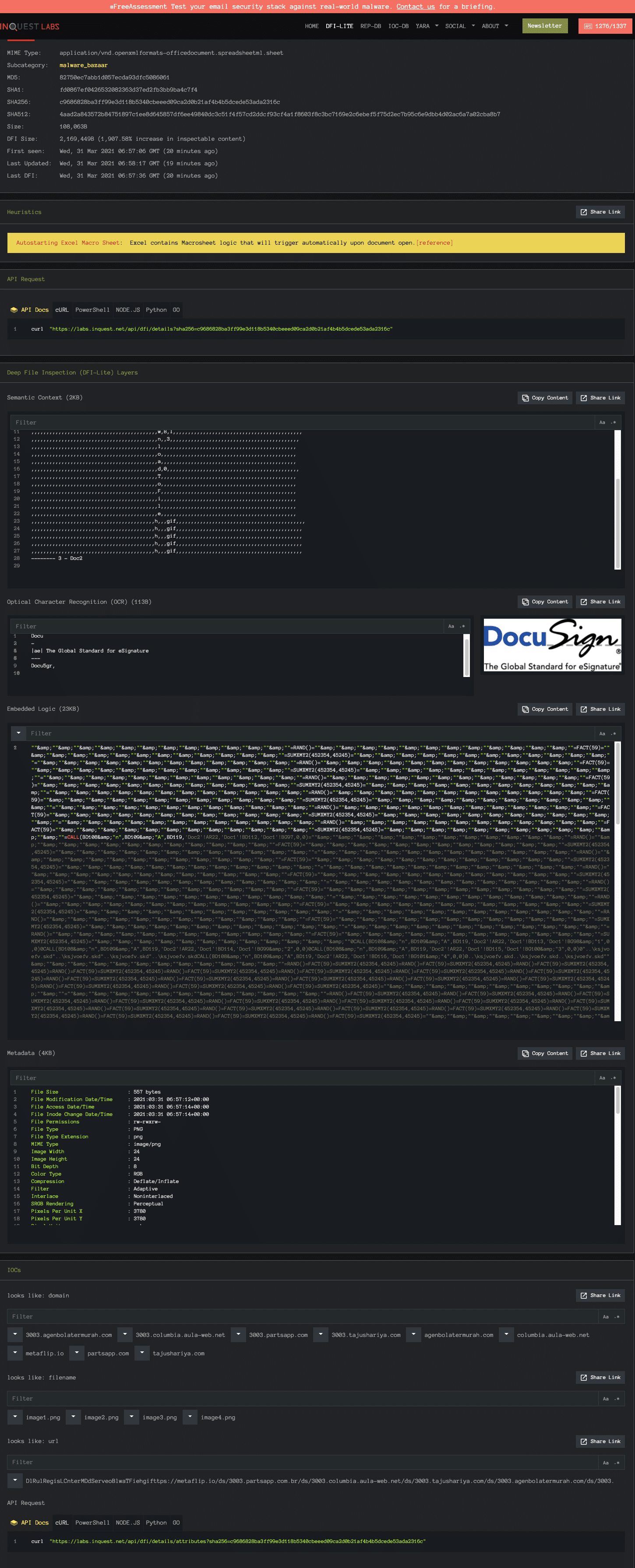 DocuSign code screenshot