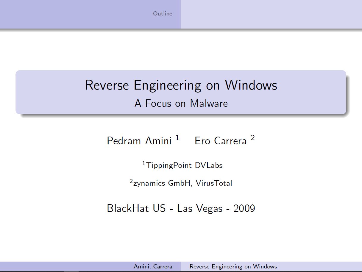 Reverse Engineering on Windows