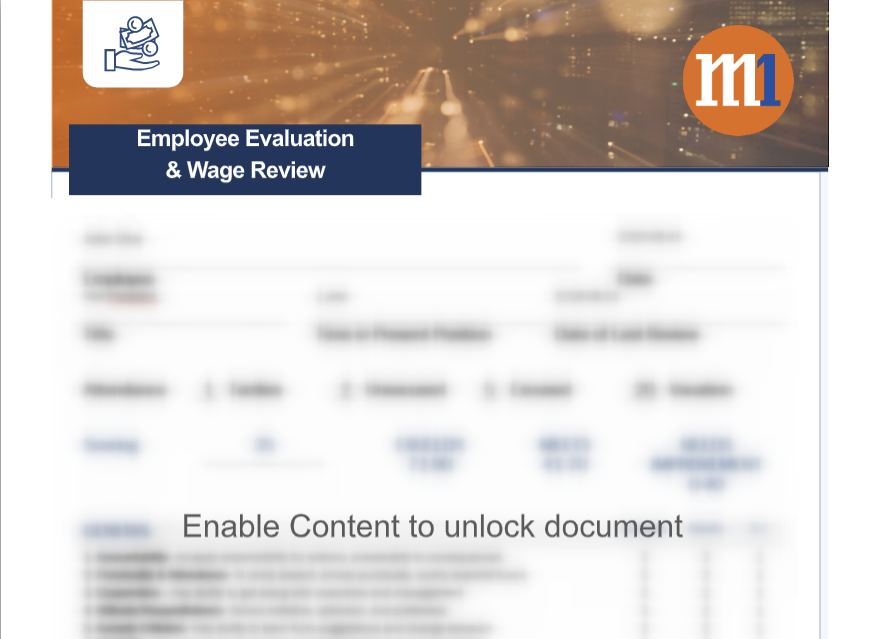 employee evaluation and wage review malware