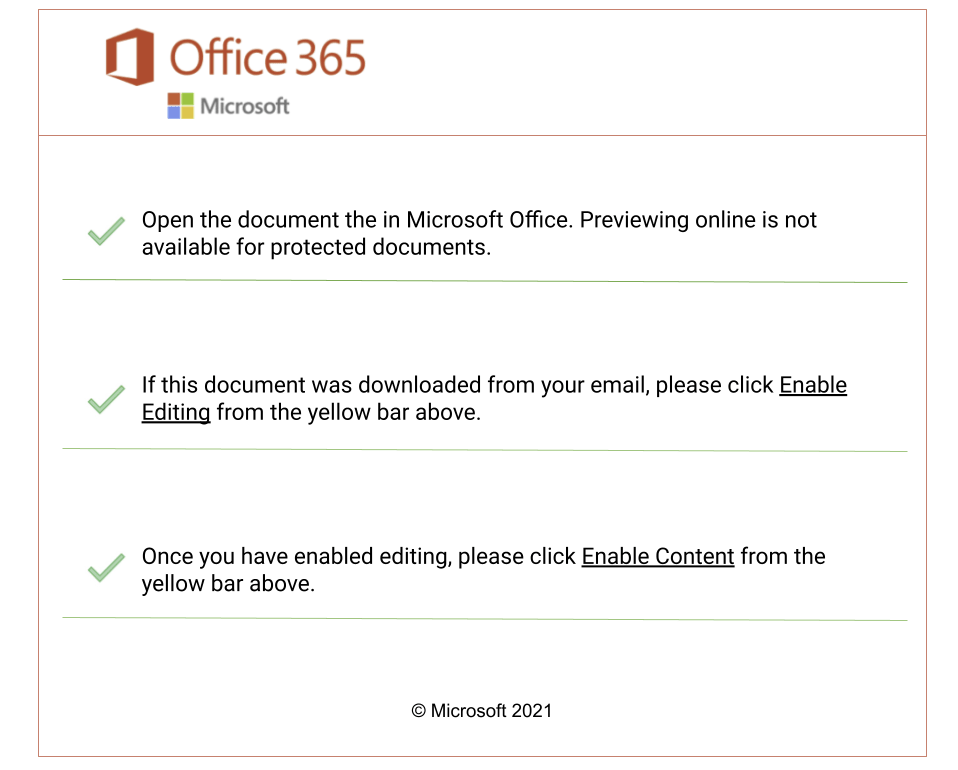 office 365 enable lure