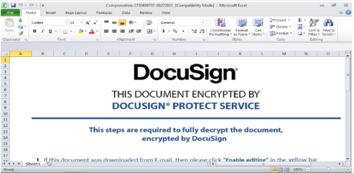 Docusign encryption